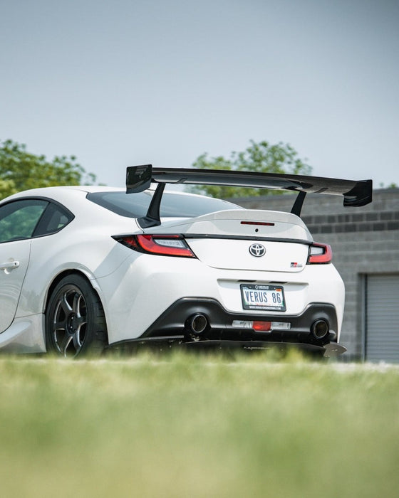 Verus Engineering UCW Swan Neck Rear Wing Kit w/ Carbon End Plates 2022 - 2025 BRZ / 2022 - 2025 GR86 - A0738A-CRB - Subimods.com