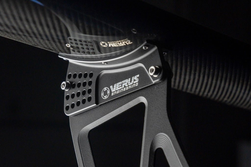 Verus Engineering UCW Wing Bottom Mount w/ Carbon Fiber End Plates 2022 - 2025 WRX - A0609A-CRB - Subimods.com