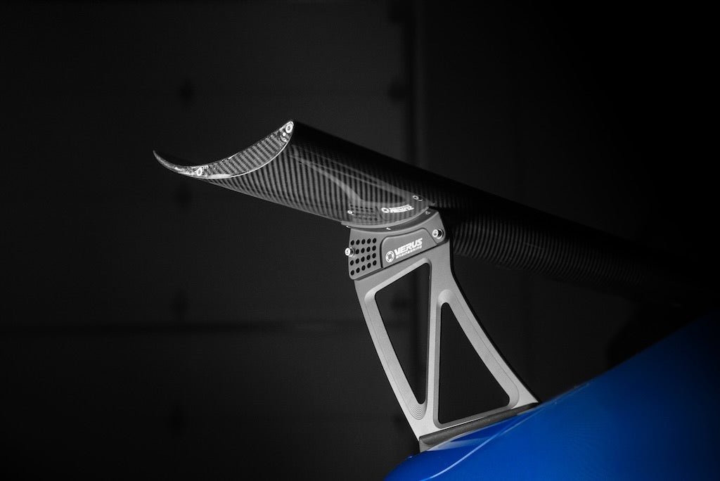 Verus Engineering UCW Wing Bottom Mount w/ Carbon Fiber End Plates 2022 - 2025 WRX - A0609A-CRB - Subimods.com