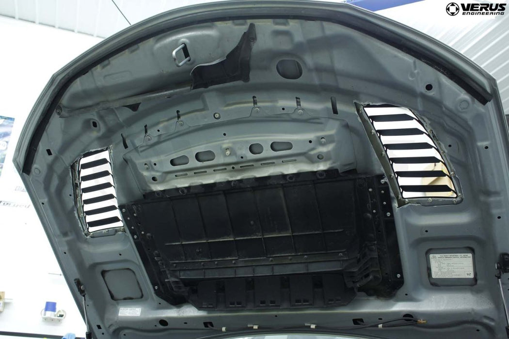 Verus Hood Louver Kit 2008 - 2014 WRX / 2008 - 2014 STI - A0212A-BLK - Subimods.com