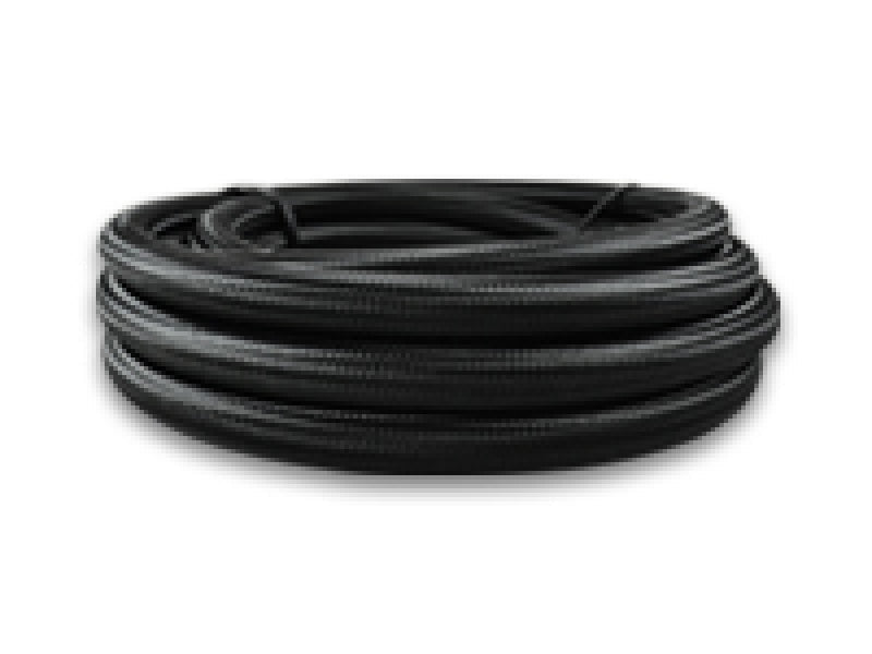 Vibrant Performance Braided Rubber Lined Flex Hose Black Nylon - 6AN - 11956 - Subimods.com