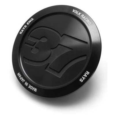 Volk Racing #37 Series Low Type ZE40 / TE37 Center Cap Black Almite - WCVOLK37BK94 - Subimods.com