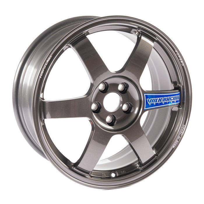 Volk Racing TE37 SAGA Club Racer Diamond Black 17x7.5 +44mm 5x100 - WVDGCN44DDB - Subimods.com