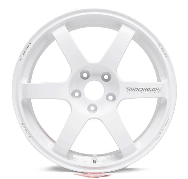 Te37 White Rims Volk Racing TE37 SAGA S-Plus Dash White 18X9.5 +38 for WRX — Subimods.com