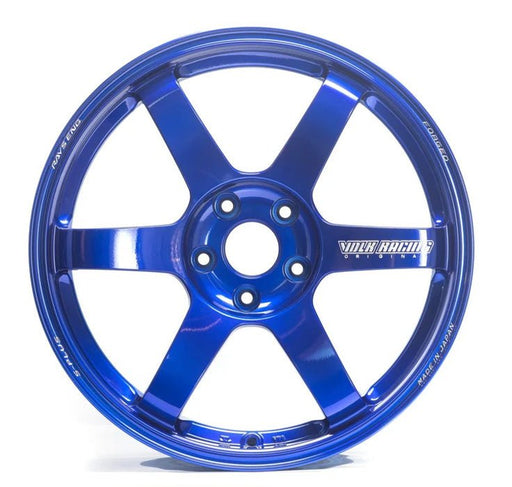 Volk Racing TE37 SAGA S - Plus Hyper Blue 18X9.5 +38 5x114.3 2015 - 2024 WRX / 2011 - 2021 STI - WVDG2X38EE - Subimods.com