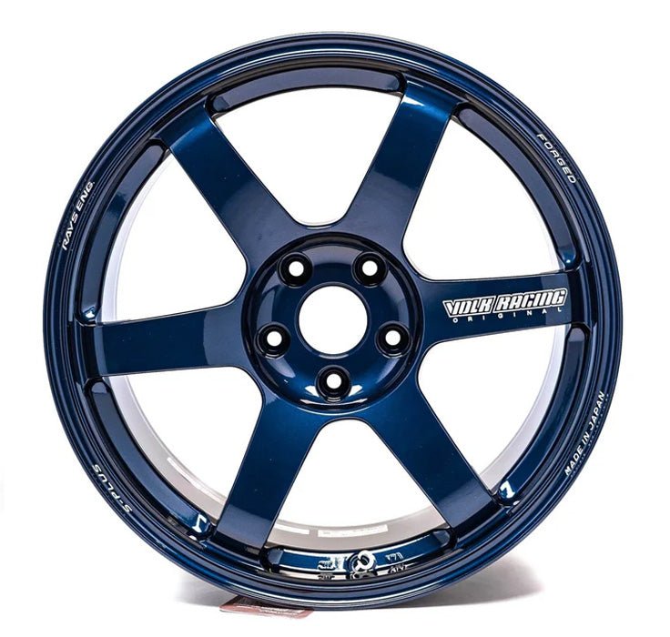 Volk Racing TE37 SAGA S - Plus Mag Blue 18X9.5 +38 5x114.3 2015 - 2024 WRX / 2011 - 2021 STI - WVDG2X38ED - Subimods.com