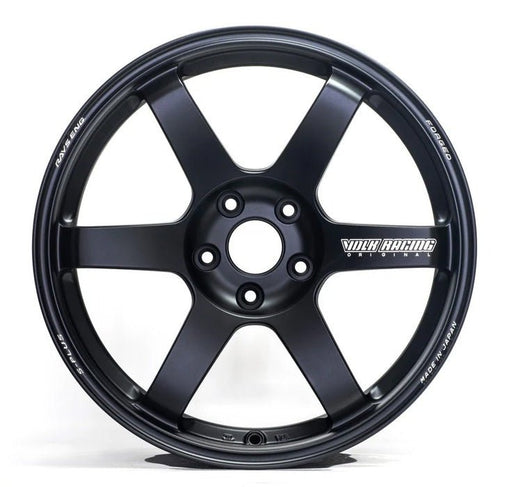 Volk Racing TE37 SAGA S - Plus Matte Black 18X9.5 +38 5x114.3 2015 - 2024 WRX / 2011 - 2021 STI - WVDG2X38EH - Subimods.com