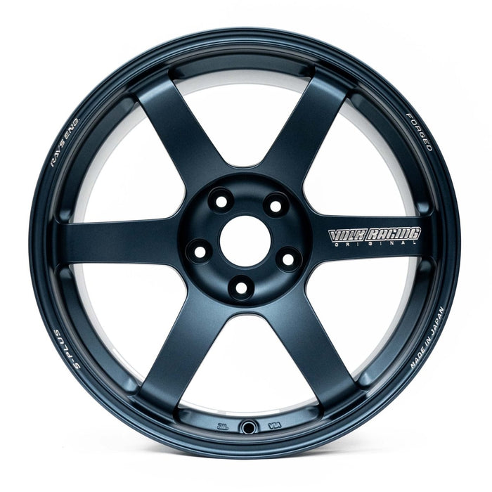 Volk Racing TE37 Saga S - Plus Matte Blue Gunmetal 18X9.5 +38 5x114.3 2015 - 2024 WRX / 2011 - 2021 STI - WVDG2X38EMEG - Subimods.com