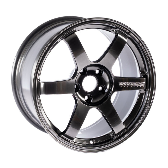 Volk Racing TE37 Saga S - Plus Shining Black Metal 18X9.5 +38 5x114.3 2015 - 2025 WRX / 2011 - 2021 STI - WVDG2X38EHM - Subimods.com
