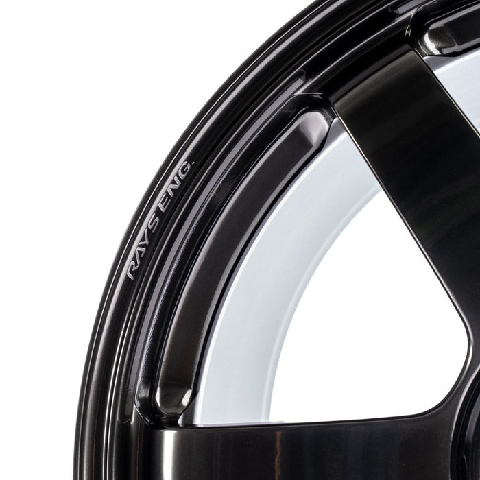 Volk Racing TE37 Saga S - Plus Shining Black Metal 18X9.5 +38 5x114.3 2015 - 2025 WRX / 2011 - 2021 STI - WVDG2X38EHM - Subimods.com