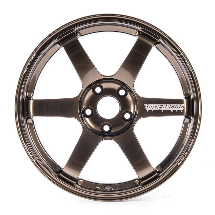 Volk Racing TE37 Saga S - Plus Shining Bronze Metal 18X9.5 +38 5x114.3 2015 - 2025 WRX / 2011 - 2021 STI - WVDG2X38ESZ - Subimods.com