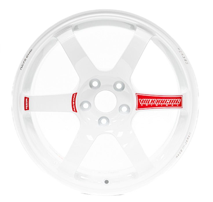 Volk Racing TE37 SAGA SL Dash White 18X9.5 +35 5x114.3 2015 - 2024 WRX / 2011 - 2021 STI - WVDGX35EPDW - Subimods.com