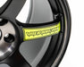 Volk Racing TE37 Saga SL M - Spec Pressed Black w/ Neon Yellow Stickers 18x10.0 +40mm 5x114.3 2015 - 2024 WRX / 2011 - 2021 STI - WVDGY40EPPB - Subimods.com