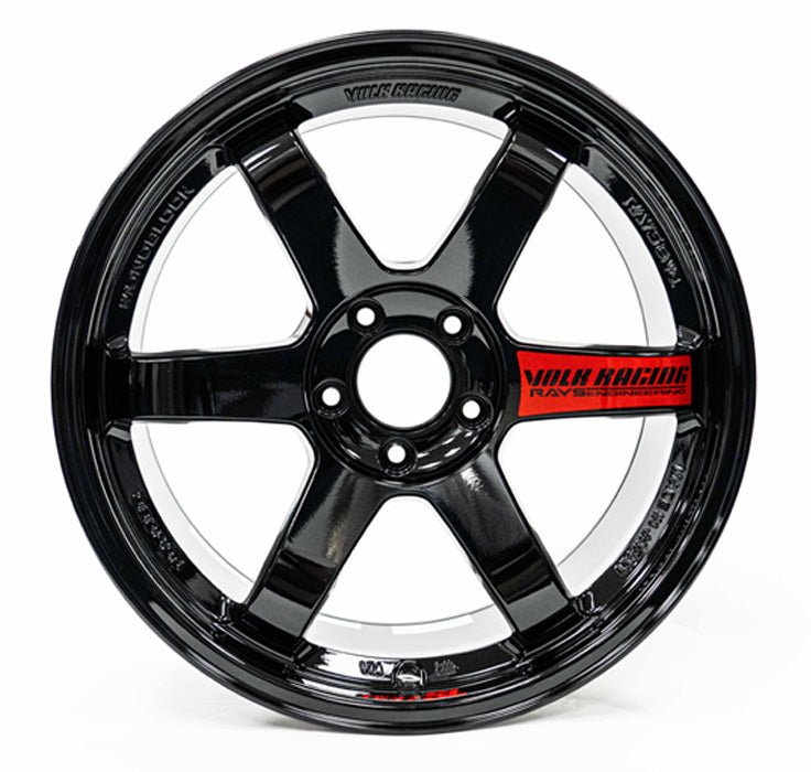 Volk Racing TE37SL Gloss Black 18x10.0+40mm 5x114.3 2015 - 2024 WRX / 2011 - 2021 STI - WVDY40EP9 - Subimods.com