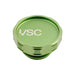 VSC Performance Aluminum Oil Cap Green Subaru EJ Models - VSCR-A026-GRN - Subimods.com