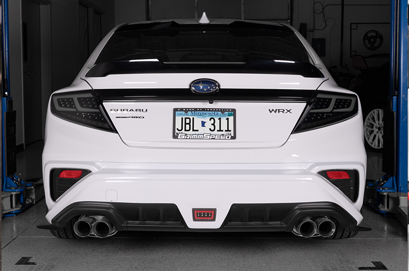 OLM Spec-AR LED Taillights Smoke Lens, Black Base, White Bar 2022-2025 WRX