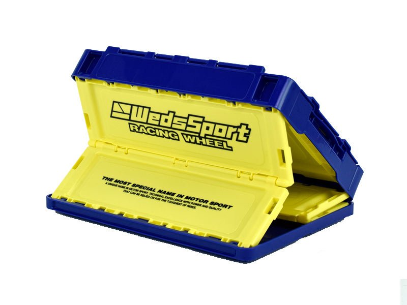 WedsSport Mechanic Container Box 20L Yellow w/ Blue Accents - WSRBOX - 02S - Subimods.com