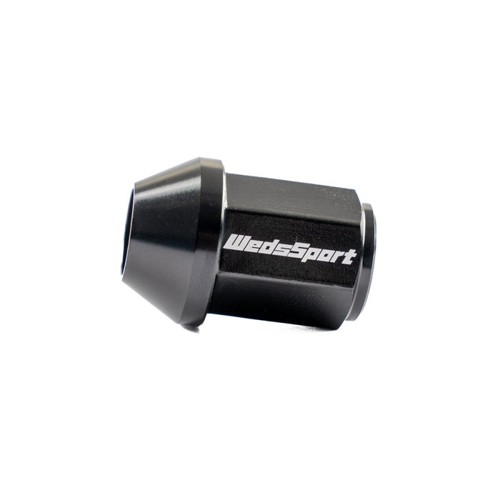 WedsSport Racing Aluminum Closed End Locking Lug Nuts 19 Hex Black M12 x 1.25 Most Subaru Models - 52324-KIT - Subimods.com