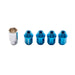 WedsSport Racing Aluminum Closed End Locking Lug Nuts 19 Hex Blue M12 x 1.25 Most Subaru Models - 52325-KIT - Subimods.com