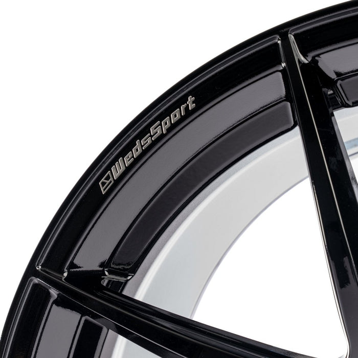WedsSport RN55M Gloss Black 18x9.5 5x114.3 +38mm Offset 2015 - 2025 WRX / 2011 - 2021 STI - 72968 - Subimods.com
