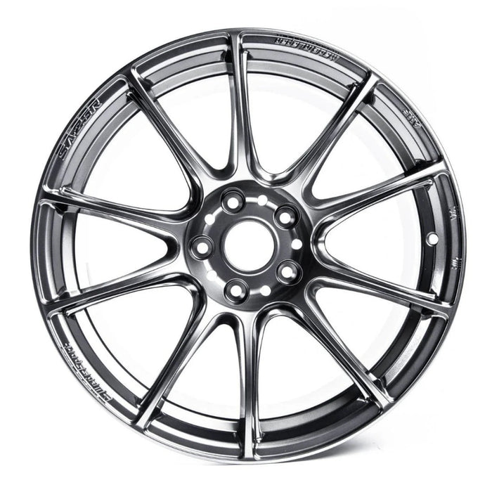 WedsSport SA-25R Platinum Silver Black (PSB) 18x9.5 5x100 +45mm Offset - 73755 - Subimods.com