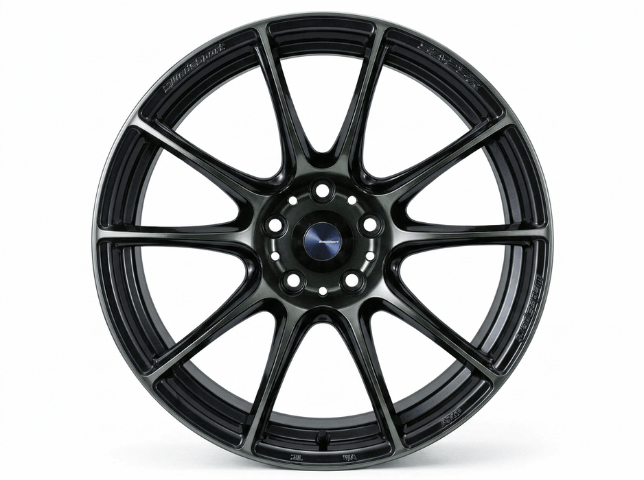 WedsSport SA-25R Weds Black Clear (WBC) 18x9.5 5x100 +45mm Offset - 73754 - Subimods.com