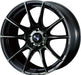 WedsSport SA-25R Weds Black Clear (WBC) 18x9.5 5x100 +45mm Offset - 73754 - Subimods.com