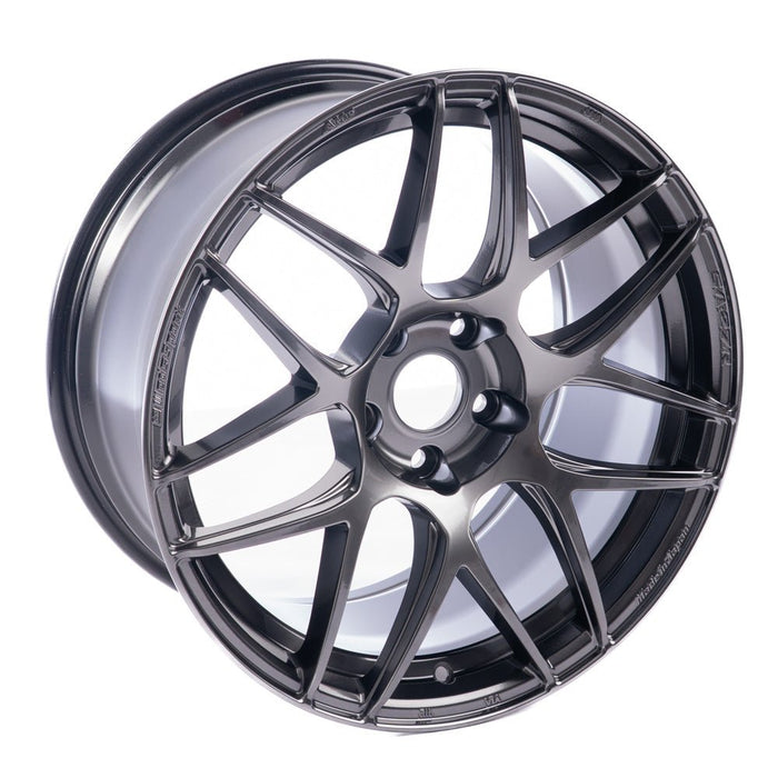 WedsSport SA - 27R Platinum Silver Black (PSB) 18x9.5 5x114.3 +38mm Offset 2015 - 2024 WRX / 2011 - 2021 STI - 74223 - Subimods.com