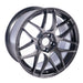WedsSport SA - 27R Platinum Silver Black (PSB) 18x9.5 5x114.3 +38mm Offset 2015 - 2024 WRX / 2011 - 2021 STI - 74223 - Subimods.com