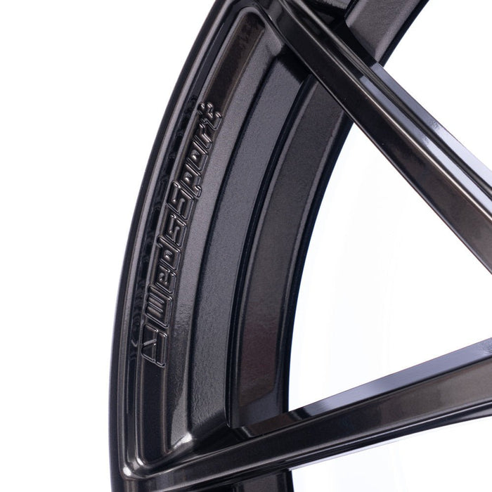 WedsSport SA - 27R Platinum Silver Black (PSB) 18x9.5 5x114.3 +38mm Offset 2015 - 2024 WRX / 2011 - 2021 STI - 74223 - Subimods.com