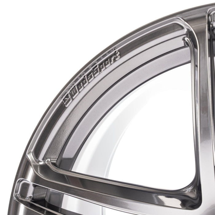 WedsSport SA - 52R Platinum Silver Black 18x9.5 5x114.3 +38mm Offset 2015 - 2024 WRX / 2011 - 2021 STI - 74897 - Subimods.com