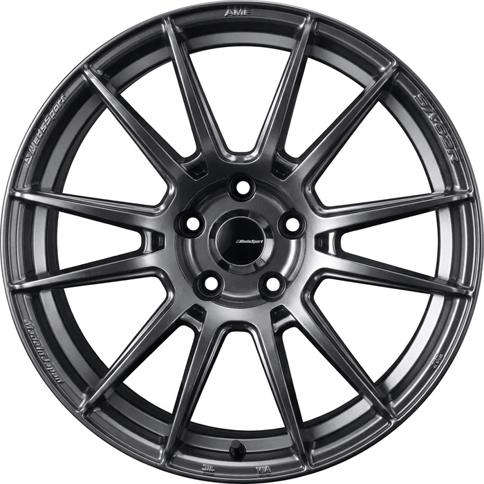 WedsSport SA-62R Platinum Silver Black (PSB) 18x9.5 5x100 +45mm Offset - 41819 - Subimods.com