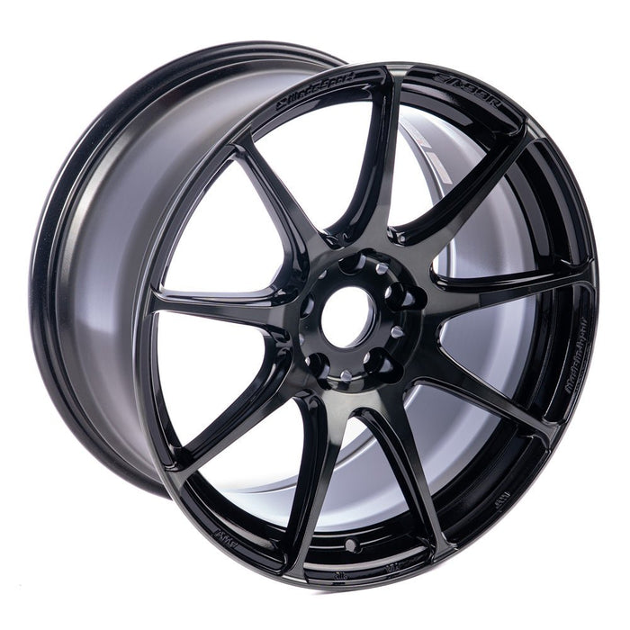 WedsSport SA - 99R Worth Black Clear 18x9.5 5x114.3 +38mm Offset 2015 - 2024 WRX / 2011 - 2021 STI - 73929 - Subimods.com