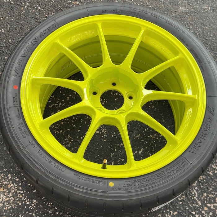 WedsSport TC - 105X AMF GT Yellow 18x9.5 5x114.3 +35mm Offset 2015 - 2024 WRX / 2011 - 2021 STI - 74945 - Subimods.com