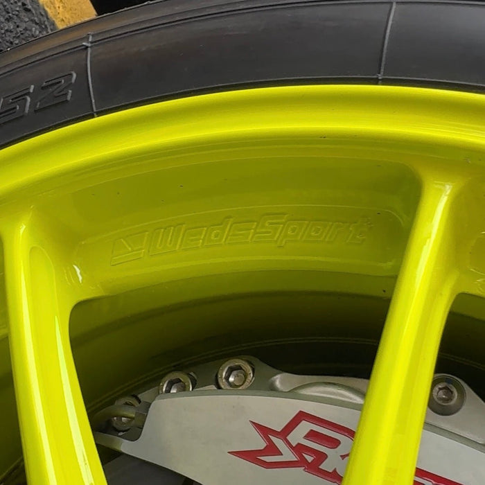 WedsSport TC - 105X AMF GT Yellow 18x9.5 5x114.3 +35mm Offset 2015 - 2024 WRX / 2011 - 2021 STI - 74945 - Subimods.com