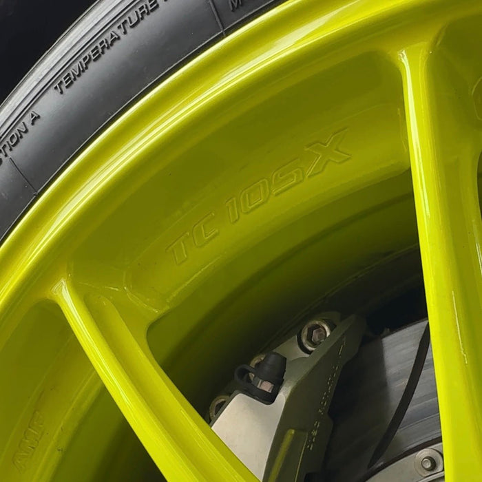 WedsSport TC - 105X AMF GT Yellow 18x9.5 5x114.3 +35mm Offset 2015 - 2024 WRX / 2011 - 2021 STI - 74945 - Subimods.com