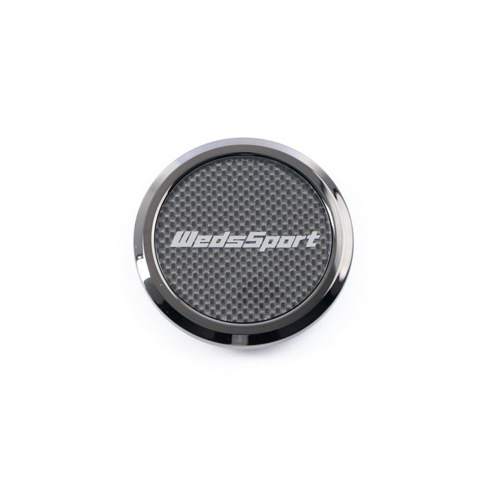 WedsSport Type 1 Center Cap Flat Style w/ Carbon Fiber Look - 52373 - Subimods.com