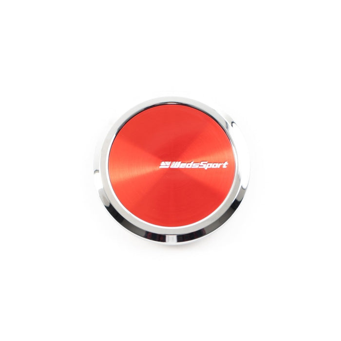 WedsSport Type 2 Center Cap Flat Style w/ Red Center - 53117 - Subimods.com