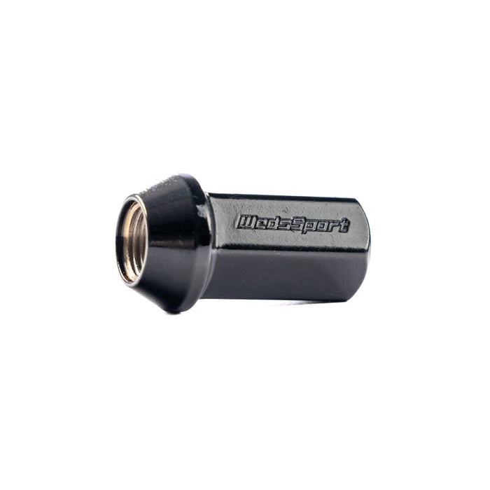 WedsSport WS Racing Nut 38MM Steel Open End Black Lug Nuts M12 x 1.25 Most Subaru Models - 70070 - Subimods.com