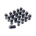 WedsSport WS Racing Nut 38MM Steel Open End Black Lug Nuts M12 x 1.25 Most Subaru Models - 70070 - Subimods.com