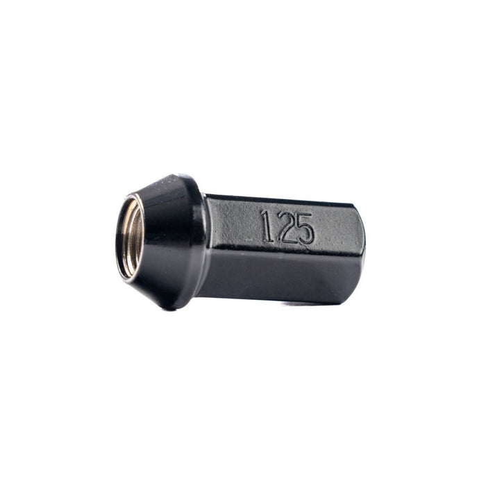 WedsSport WS Racing Nut 38MM Steel Open End Black Lug Nuts M12 x 1.25 Most Subaru Models - 70070 - Subimods.com