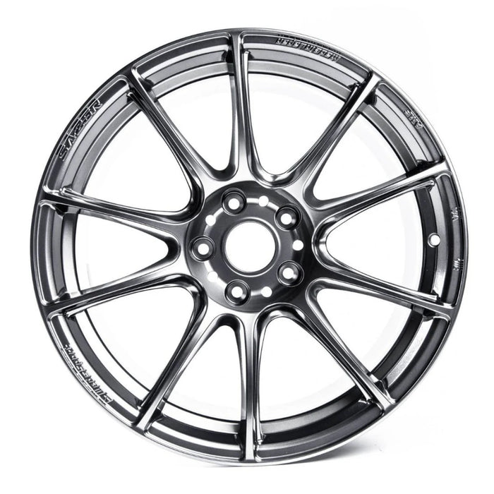 WedsSport SA-25R Platinum Silver Black (PSB) 18x9.5 5x100 +45mm Offset