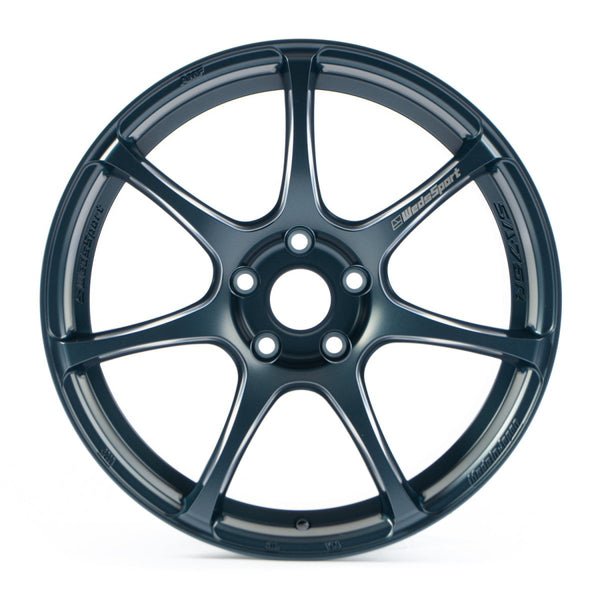 WedsSports SA-75R Matte Blue 18x9.5 Wheels for Subaru WRX