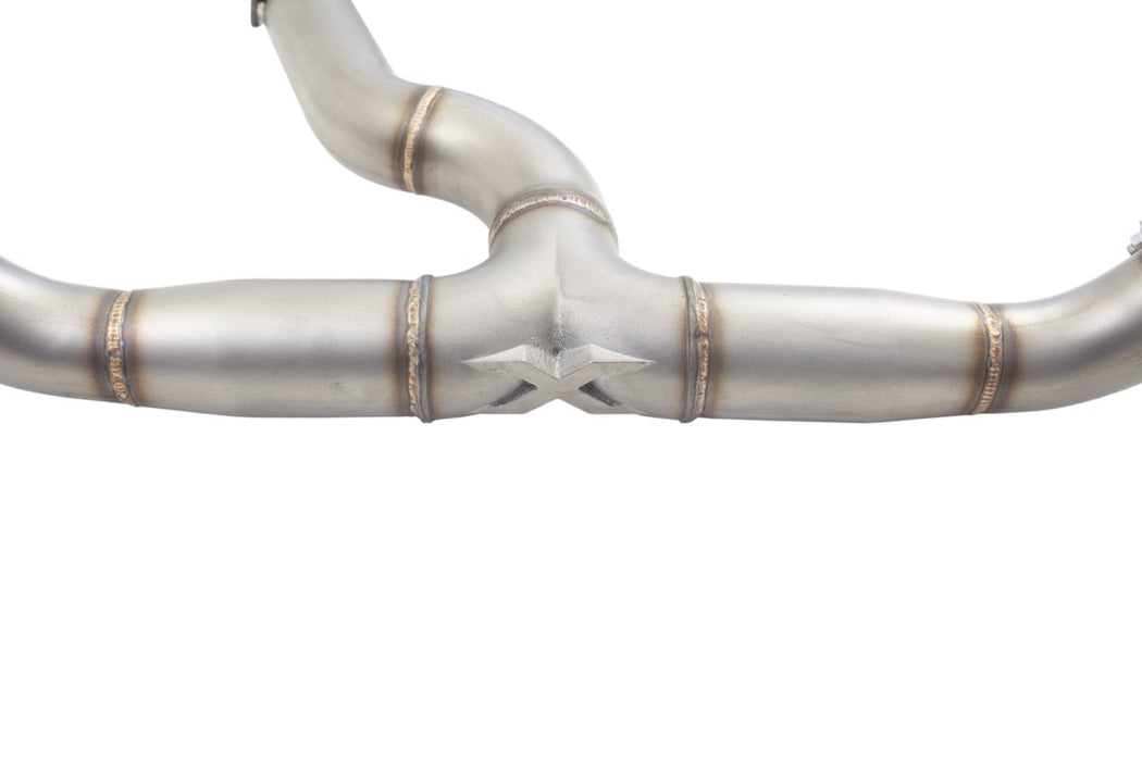 X - Force Race Style Stainless Steel Catback Exhaust 2011 - 2021 WRX Sedan / 2011 - 2021 STI Sedan - ESSW28CS - Subimods.com