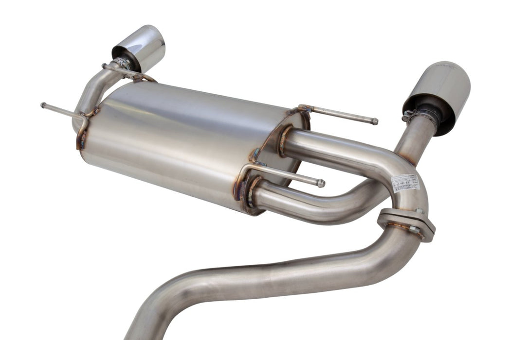 X - Force Stainless Steel Catback Exhaust w/ 2.5" Piping and 4.5" Double Wall Tips 2013 - 2021 BRZ / 2013 - 2016 FRS / 2017 - 2021 GT86 - ES - T86 - CBS - Subimods.com