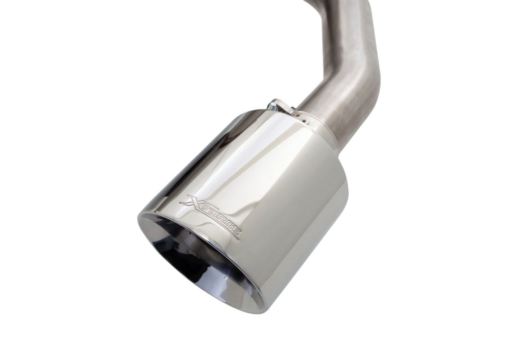 X - Force Stainless Steel Catback Exhaust w/ 2.5" Piping and 4.5" Double Wall Tips 2013 - 2021 BRZ / 2013 - 2016 FRS / 2017 - 2021 GT86 - ES - T86 - CBS - Subimods.com