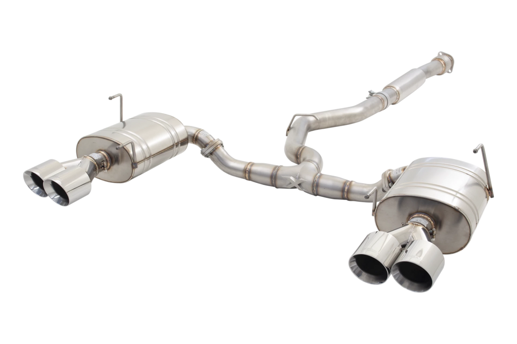 X - Force Street Style Stainless Steel Catback Exhaust 2011 - 2021 WRX Sedan / 2011 - 2021 STI Sedan - ES - SW27 - CBS - Subimods.com