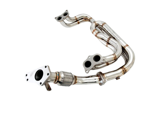 X - Force TRI - Y Stainless Steel Exhaust Manifold w/ Up Pipe 2002 - 2007 WRX / 2004 - 2007 STI - TH - EJ20 - TY - Subimods.com