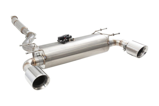X - Force Varex Valved Stainless Steel Catback Exhaust w/ 2.5" Piping and 4.5" Double Wall Tips 2013 - 2024 BRZ / 2013 - 2016 FRS / 2017 - 2021 GT86 / 2022 - 2024 GR86 - ESBRZ1VKCS - Subimods.com