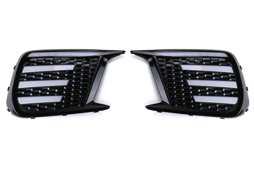 OLM Clear Tri-Bar Fog Light Bezel 2018 WRX / 2018-2021 STI